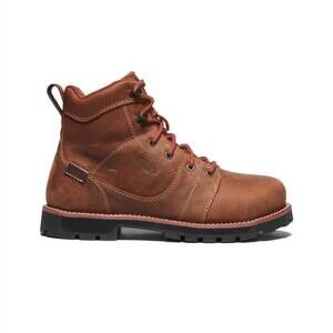NEW KEEN women's utility seattle 6" waterproof aluminum toe boots in gingerbread